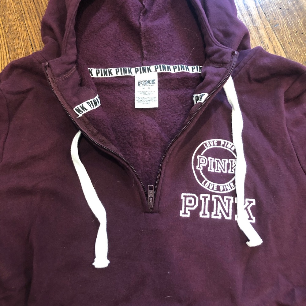 PINK quarter zip sweatshirt